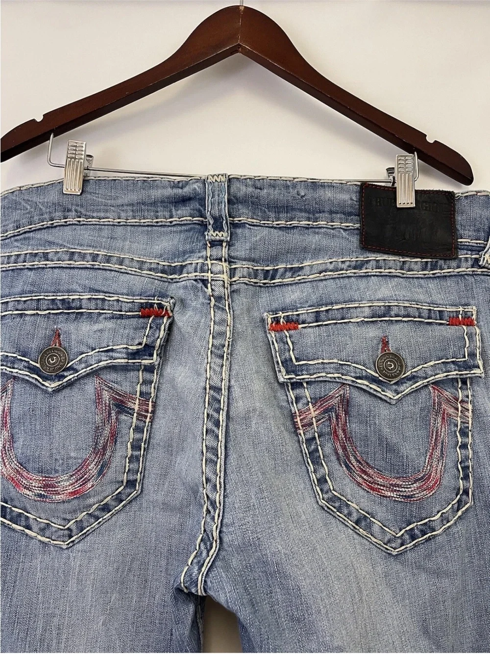 True Religion Medium Blue Straight-Leg Jeans